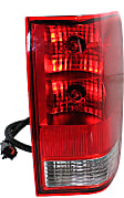 Driver and Passenger Side Tail Lights, with Bulbs, Halogen, For Models Without Utility Compartment, CAPA Certified