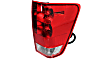 Driver and Passenger Side Tail Lights, with Bulbs, Halogen, For Models Without Utility Compartment, CAPA Certified