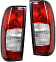 Driver and Passenger Side Halogen Tail Light, Without bulb(s), OE Replacement