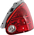 Driver and Passenger Side Halogen Tail Light, Without bulb(s), OE Replacement
