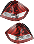 Driver and Passenger Side Halogen Tail Light, With bulb(s), OE Replacement