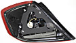 Driver and Passenger Side Halogen Tail Light, With bulb(s), OE Replacement