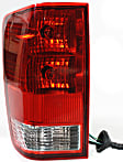 Driver and Passenger Side Tail Lights, with Bulbs, Halogen, For Models With Utility Compartment, CAPA Certified
