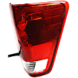 Driver and Passenger Side Tail Lights, with Bulbs, Halogen, For Models With Utility Compartment, CAPA Certified
