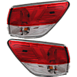 2014 Nissan Pathfinder - Driver and Passenger Side Halogen Tail Light, With bulb(s), OE Replacement