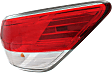 2014 Nissan Pathfinder - Driver and Passenger Side Halogen Tail Light, With bulb(s), OE Replacement