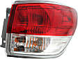 2014 Nissan Pathfinder - Driver and Passenger Side Halogen Tail Light, With bulb(s), OE Replacement