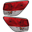 Driver and Passenger Side Halogen Tail Light, With bulb(s), OE Replacement, CAPA Certified