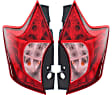 Driver and Passenger Side Halogen Tail Light, With bulb(s), OE Replacement, CAPA Certified