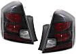 Driver and Passenger Side Halogen Tail Light, With bulb(s), OE Replacement