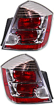 2010 Nissan Sentra - Driver and Passenger Side Halogen Tail Light, With bulb(s), OE Replacement, CAPA Certified