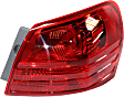 Driver and Passenger Side, Outer Tail Lights, with Bulbs, Halogen, Mounts on Body, CAPA Certified