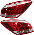 Driver and Passenger Side Halogen Tail Light, With bulb(s), OE Replacement