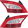 Driver and Passenger Side Halogen Tail Light, With bulb(s), OE Replacement