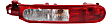 Driver and Passenger Side Halogen Tail Light, With bulb(s), OE Replacement, CAPA Certified