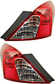 2017 Nissan Versa - Driver and Passenger Side, Outer Halogen Tail Light, With bulb(s), OE Replacement