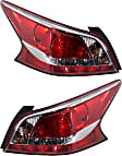 Driver and Passenger Side LED Tail Light, With bulb(s), OE Replacement