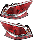 Driver and Passenger Side LED Tail Light, With bulb(s), OE Replacement, CAPA Certified