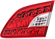 Driver and Passenger Side, Inner and Outer Tail Lights, Inner - without Bulbs, Outer - with Bulbs, Halogen, Mounts On Body
