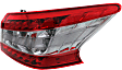 Driver and Passenger Side, Outer Tail Lights, with Bulbs, Halogen, Mounts on Body, CAPA Certified
