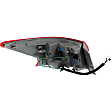 Passenger Side, Inner and Outer Halogen Tail Light, Inner - Without bulb(s); Outer - With bulb(s), OE Replacement