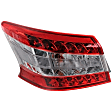 Driver and Passenger Side, Inner and Outer Halogen Tail Lights, Inner - Without Bulbs; Outer - With Bulbs