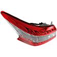Driver and Passenger Side, Inner and Outer Halogen Tail Lights, Inner - Without Bulbs; Outer - With Bulbs