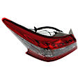 Driver and Passenger Side, Inner and Outer Halogen Tail Lights, Inner - Without Bulbs; Outer - With Bulbs, CAPA Certified