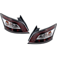 Driver and Passenger Side Halogen Tail Light, With bulb(s), OE Replacement