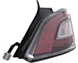 Driver and Passenger Side Halogen Tail Light, With bulb(s), OE Replacement