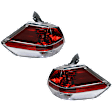Driver and Passenger Side, Outer Halogen Tail Light, With bulb(s), OE Replacement
