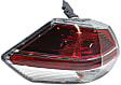 Driver and Passenger Side, Outer Halogen Tail Light, With bulb(s), OE Replacement