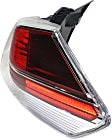 Driver and Passenger Side, Outer Halogen Tail Light, With bulb(s), OE Replacement