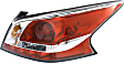 Driver and Passenger Side Tail Lights, with Bulbs, Halogen, For Models With Standard Type Tail Light, CAPA Certified