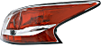 Driver and Passenger Side Tail Lights, with Bulbs, Halogen, For Models With Standard Type Tail Light, CAPA Certified