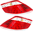Driver and Passenger Side Halogen Tail Light, With bulb(s), OE Replacement