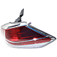 Driver and Passenger Side, Inner and Outer Halogen/LED Combo Tail Light, With bulb(s), OE Replacement, CAPA Certified