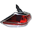Driver Side, Inner And Outer Halogen/LED Combo Tail Light, With bulb(s), OE Replacement