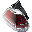Driver Side, Inner And Outer Halogen/LED Combo Tail Light, With bulb(s), OE Replacement, CAPA Certified