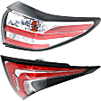 Passenger Side, Inner and Outer Halogen/LED Combo Tail Light, With bulb(s), OE Replacement
