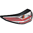 Driver Side, Inner And Outer Halogen/LED Combo Tail Light, With bulb(s), OE Replacement