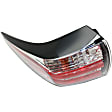 Driver Side, Inner And Outer Halogen/LED Combo Tail Light, With bulb(s), OE Replacement