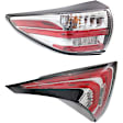 Driver Side, Inner And Outer Halogen/LED Combo Tail Light, With bulb(s), OE Replacement, CAPA Certified