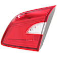 Passenger Side, Inner and Outer Halogen Tail Light, Inner - Without bulb(s); Outer - With bulb(s), OE Replacement