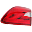 Passenger Side, Inner and Outer Halogen Tail Light, Inner - Without bulb(s); Outer - With bulb(s), OE Replacement, CAPA Certified