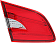 Driver and Passenger Side, Inner Tail Lights, without Bulb, Halogen, Mounts on Trunk Lid, CAPA Certified