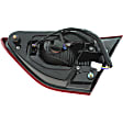 Driver Side, Inner And Outer Halogen Tail Light, With bulb(s), OE Replacement