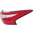 Passenger Side, Inner and Outer Halogen Tail Light, With bulb(s), OE Replacement