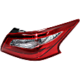 Passenger Side, Inner and Outer Halogen Tail Light, With bulb(s), OE Replacement, CAPA Certified