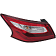 Driver Side, Inner And Outer Halogen Tail Light, With bulb(s), OE Replacement